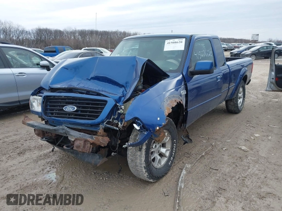 2009 Ford Ranger XLT with VIN 1FTZR45E99PA02617, listed as a IAAI auction lot 41508620 with 127,331 mi miles. Bid and sale history available at carsss.com. Image 18.