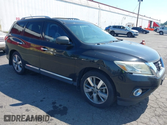 2013 Nissan Pathfinder SL with VIN 5N1AR2MM3DC654025, listed as a IAAI auction lot 42692665 with 173,226 mi miles and . Bid and sale history available at DreamBid. Image 1.