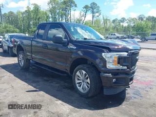 2018 Ford F-150 XL with VIN 1FTEX1EP4JFE00607, listed as a IAAI auction lot 42258768 with 89,273 mi miles and . Bid and sale history available at DreamBid. Image 1.