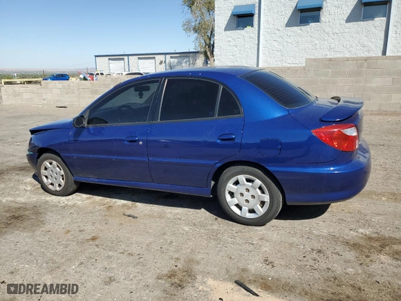 2002 Kia Rio with VIN KNADC123X26125297, listed as a Copart auction lot 74368764 with 72,025 mi miles and Salvage Title. Bid and sale history available at carsss.com. Image 2.