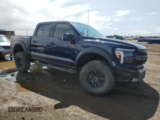 2024 Ford F-150 Raptor with VIN 1FTFW1RG3RFA46852, listed as a Copart auction lot 50419305 with 13,414 mi miles and Salvage Title. Bid and sale history available at DreamBid. Image 4.