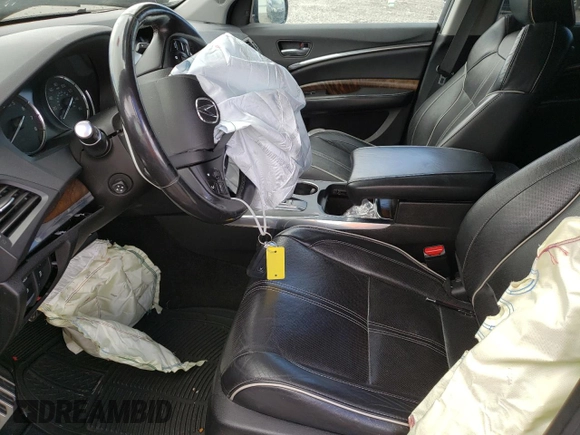 2017 Acura MDX Sport Hybrid w/Advance Pkg with VIN 5FRYD7H77HB001806, listed as a Copart auction lot 66971634 with 0 mi miles and Salvage Title. Bid and sale history available at carsss.com. Image 7.