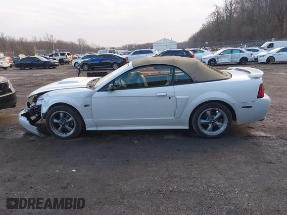 2003 Ford Mustang GT Deluxe with VIN 1FAFP45X13F454025, listed as a IAAI auction lot 41166495 with 91,132 mi miles. Bid and sale history available at carsss.com. Image 15.
