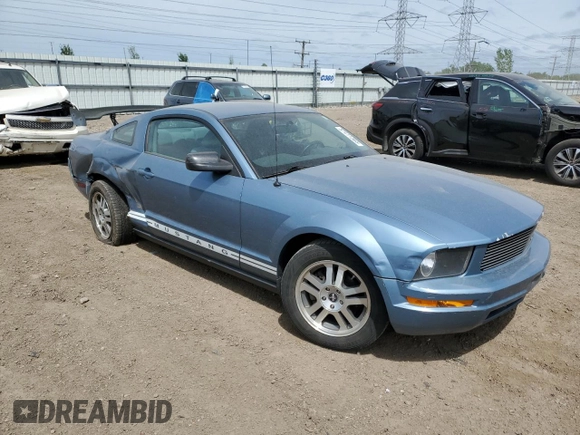 2007 Ford Mustang Deluxe with VIN 1ZVHT80N275337901, listed as a Copart auction lot 57411365 with 144,735 mi miles and Salvage title. Bid and sale history available at DreamBid. Image 4.