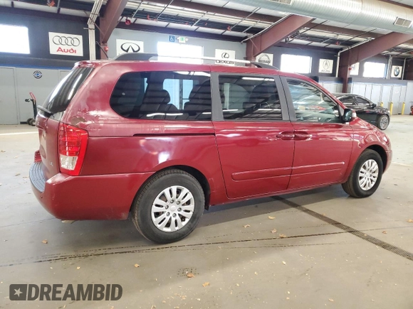 2012 Kia Sedona LX with VIN KNDMG4C76C6421543, listed as a Copart auction lot 78422314 with 128,424 mi miles and Clean Title. Bid and sale history available at carsss.com. Image 3.