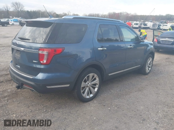 2018 Ford Explorer Limited z VIN 1FM5K8FH8JGC90021, wystawiony jako IAAI lot #41983553 z przebiegiem 64 813 mil mil oraz . Historia ofert i sprzedaży dostępna na DreamBid. Obrazek 4.