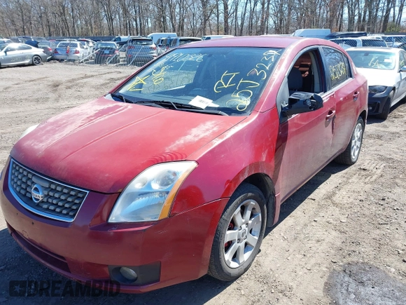 2007 Nissan Sentra 2.0 with VIN 3N1AB61E67L641875, listed as a IAAI auction lot 41910326 with 200,396 mi miles and . Bid and sale history available at DreamBid. Image 6.