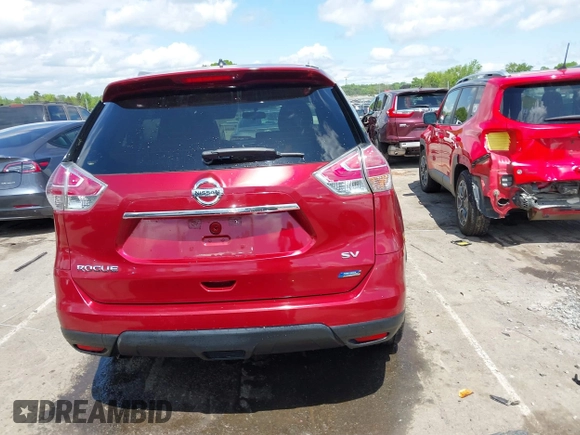 2014 Nissan Rogue SV with VIN 5N1AT2MT0EC849834, listed as a IAAI auction lot 41990792 with 93,582 mi miles and . Bid and sale history available at DreamBid. Image 17.