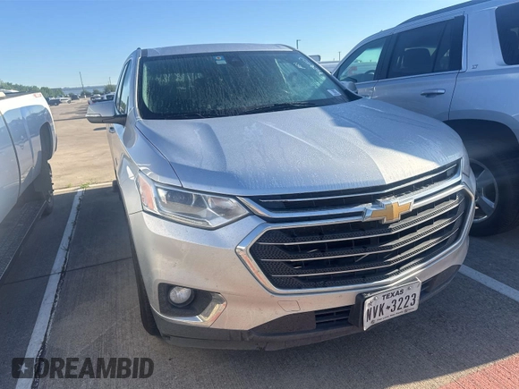 2021 Chevrolet Traverse LT Leather with VIN 1GNEVHKW0MJ167781, listed as a IAAI auction lot 42202621 with 83,760 mi miles. Bid and sale history available at carsss.com. Image 1.