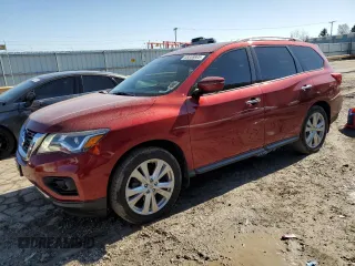 2018 Nissan Pathfinder SL with VIN 5N1DR2MM5JC665004, listed as a Copart auction lot 48558805 with 86,758 mi miles and Salvage Title. Bid and sale history available at carsss.com. Image 1.