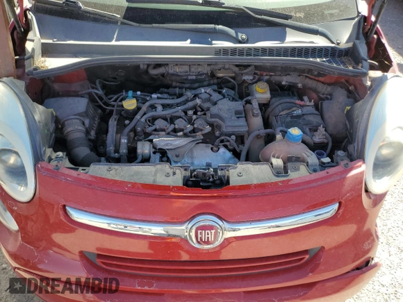 2015 FIAT 500L Lounge with VIN ZFBCFACH5FZ030864, listed as a Copart auction lot 76831154 with 119,647 mi miles and Salvage Title. Bid and sale history available at carsss.com. Image 12.