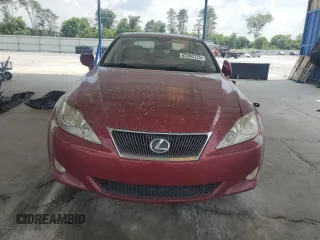 2008 Lexus IS 250 with VIN JTHBK262085078248, listed as a Copart auction lot 62390125 with 132,231 mi miles and Salvage title. Bid and sale history available at DreamBid. Image 5.