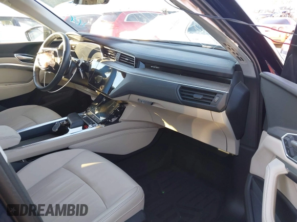 2021 Audi e-tron Premium with VIN WA1AAAGE4MB014383, listed as a IAAI auction lot 41298787 with 63,214 mi miles. Bid and sale history available at carsss.com. Image 5.