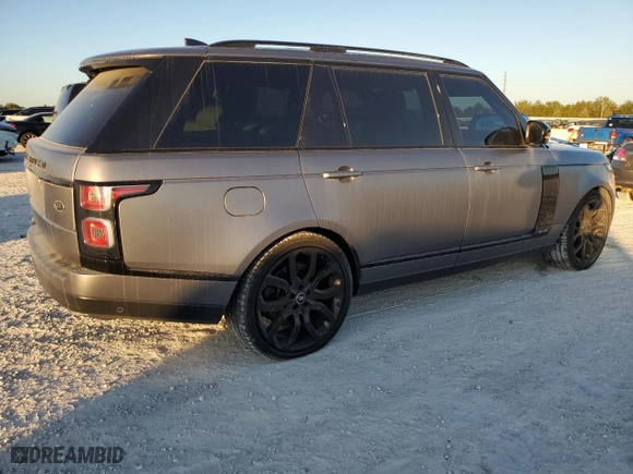 2020 Land Rover Range Rover with VIN SALGS5SEXLA569475, listed as a Copart auction lot 82700814 with 73,738 mi miles and Salvage Title. Bid and sale history available at carsss.com. Image 3.