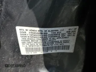 2013 Honda Pilot EX-L с VIN 5FNYF4H76DB076744, выставлен на аукционе Copart как лот 48924305 с пробегом 223 542 миль миль и Списание • Salvage title. История ставок и продаж доступна на DreamBid. Изображение 15.