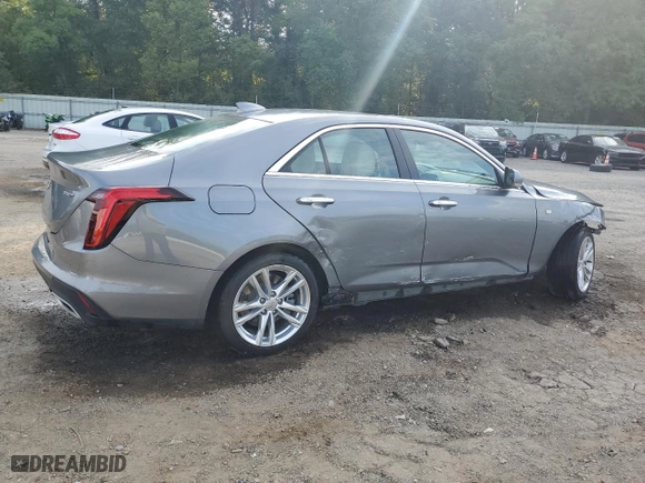 2020 Cadillac CT4 Luxury with VIN 1G6DJ5RK5L0153142, listed as a Copart auction lot 72014724 with 45,837 mi miles and Salvage Title. Bid and sale history available at carsss.com. Image 3.