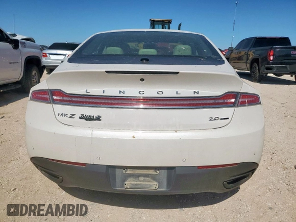 2015 Lincoln MKZ with VIN 3LN6L2G96FR619658, listed as a Copart auction lot 57562025 with 157,391 mi miles and Salvage title. Bid and sale history available at DreamBid. Image 6.