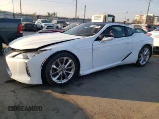 2018 Lexus LC with VIN JTHHP5AY4JA001016, listed as a Copart auction lot 85480424 with 0 mi miles and Salvage Title. Bid and sale history available at carsss.com. Image 1.