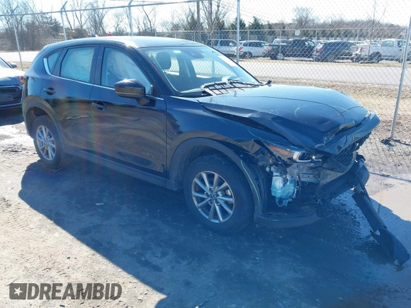 2023 Mazda CX-5 2.5 S with VIN JM3KFBAM9P0194078, listed as a IAAI auction lot 41579370 with 39,260 mi miles. Bid and sale history available at carsss.com. Image 1.