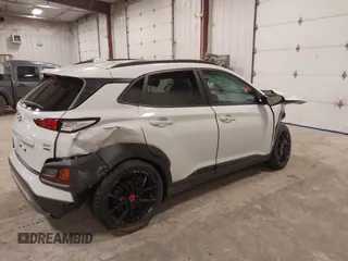 2021 Hyundai Kona Night Edition with VIN KM8K6CA5XMU677697, listed as a IAAI auction lot 41837994 with 49,837 mi miles and . Bid and sale history available at DreamBid. Image 4.