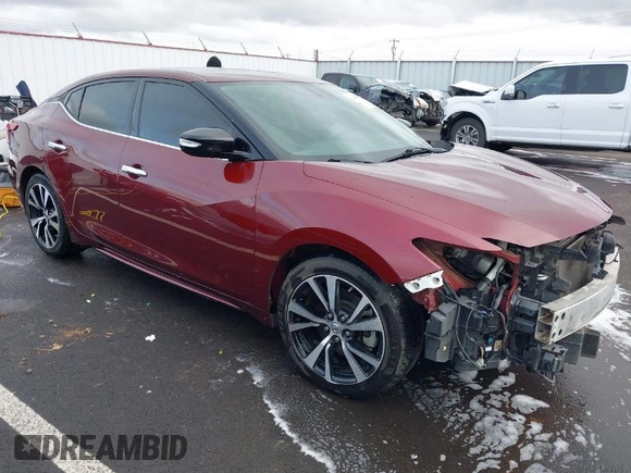 2017 Nissan Maxima Platinum z VIN 1N4AA6AP8HC442203, wystawiony jako IAAI lot #41619495 z przebiegiem 114 476 mil mil oraz . Historia ofert i sprzedaży dostępna na DreamBid. Obrazek 1.