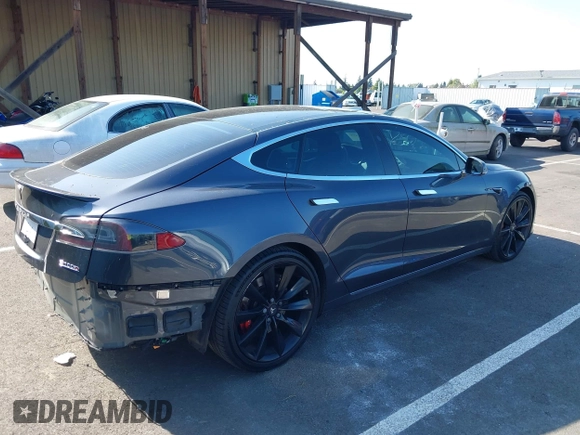 2017 Tesla Model S 100D with VIN 5YJSA1E49HF189008, listed as a IAAI auction lot 42051518 with 49,145 mi miles and . Bid and sale history available at DreamBid. Image 4.
