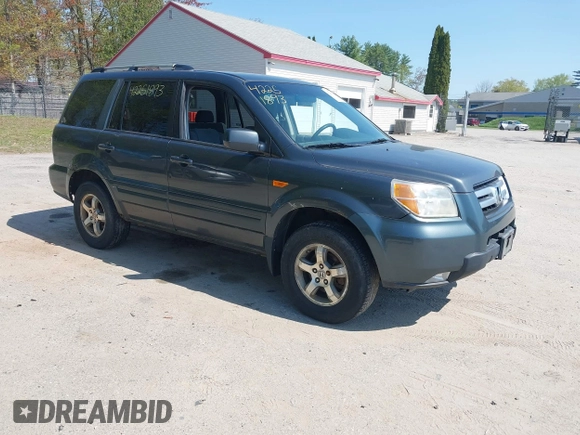 2006 Honda Pilot EX with VIN 2HKYF18466H508824, listed as a IAAI auction lot 42251893 with 287,789 mi miles and . Bid and sale history available at DreamBid. Image 1.