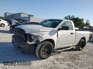 2014 Ram 1500 Tradesman with VIN 3C6JR6AG1EG184092, listed as a Copart auction lot 47653155 with 122,706 mi miles and Salvage Title. Bid and sale history available at carsss.com. Image 1.