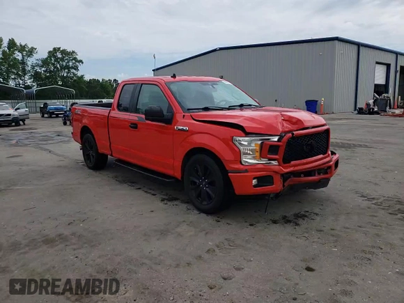 2020 Ford F-150 XL with VIN 1FTEX1CP5LFB98592, listed as a Copart auction lot 54707715 with 108,369 mi miles and Salvage title. Bid and sale history available at DreamBid. Image 14.