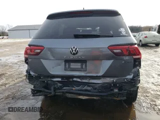 2022 Volkswagen Tiguan SE R-Line Black with VIN 3VV8B7AXXNM106110, listed as a Copart auction lot 43039575 with 24,728 mi miles and Salvage Title. Bid and sale history available at DreamBid. Image 6.