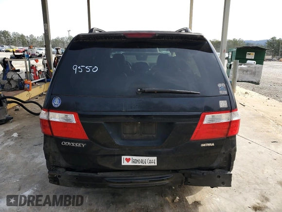 2007 Honda Odyssey EX-L with VIN 5FNRL38727B129550, listed as a Copart auction lot 48263675 with 190,418 mi miles and Salvage Title. Bid and sale history available at DreamBid. Image 6.