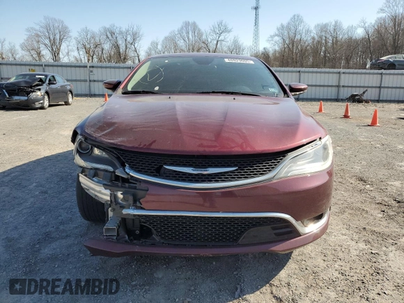 2015 Chrysler 200 C with VIN 1C3CCCCG0FN690248, listed as a Copart auction lot 46929005 with 121,908 mi miles and Salvage Title. Bid and sale history available at carsss.com. Image 5.