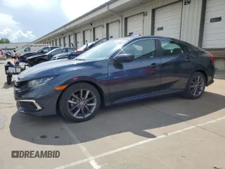 2019 Honda Civic EX-L z VIN 19XFC1F7XKE009097, wystawiony jako Copart lot #56054825 z przebiegiem 72 868 mil mil oraz Szkoda całkowita • Salvage title. Historia ofert i sprzedaży dostępna na DreamBid. Obrazek 1.