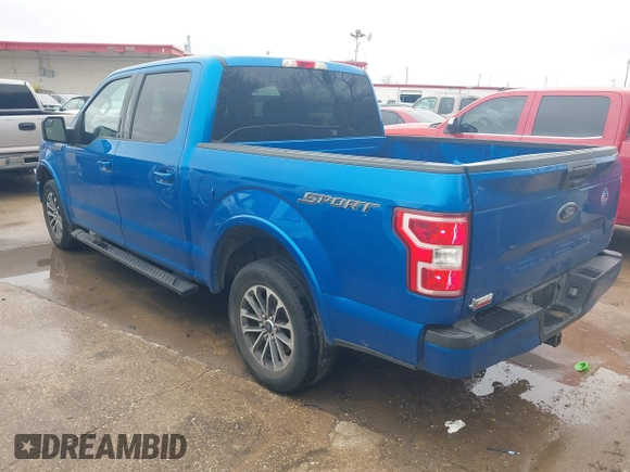 2020 Ford F-150 XL with VIN 1FTEW1C55LKF53883, listed as a IAAI auction lot 41557670 with 23,026 mi miles. Bid and sale history available at carsss.com. Image 3.