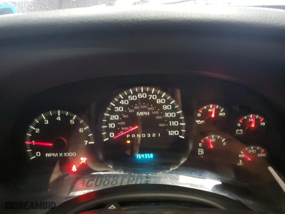 2009 Chevrolet TrailBlazer LT w/1LT with VIN 1GNDS33S192100188, listed as a Copart auction lot 50918805 with 154,358 mi miles and Salvage Title. Bid and sale history available at carsss.com. Image 9.