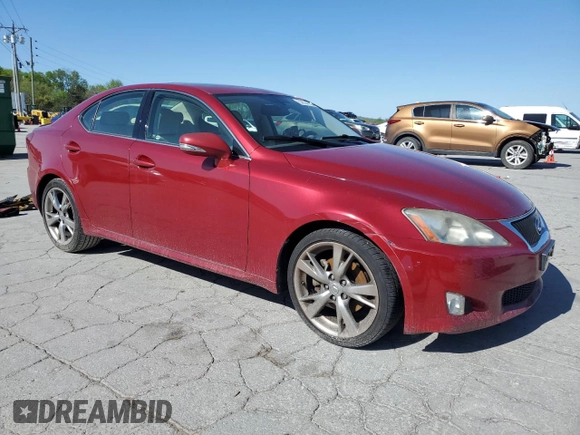 2010 Lexus IS 250 with VIN JTHBF5C27A5115408, listed as a Copart auction lot 52634165 with Not Provided miles and Salvage Title. Bid and sale history available at carsss.com. Image 4.