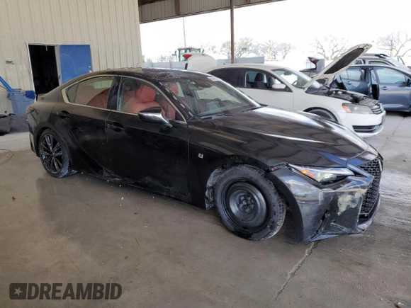 2024 Lexus IS 350 F Sport with VIN JTHGZ1B29R5075495, listed as a Copart auction lot 53697565 with 11,799 mi miles and Salvage title. Bid and sale history available at DreamBid. Image 4.