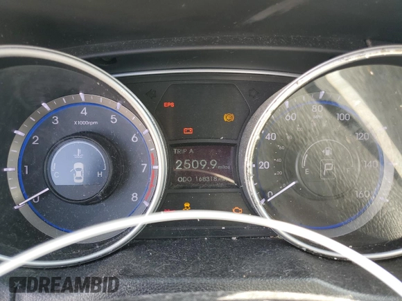 2011 Hyundai Sonata GLS with VIN 5NPEB4AC1BH221807, listed as a Copart auction lot 49479515 with 168,318 mi miles and Clean Title. Bid and sale history available at carsss.com. Image 9.