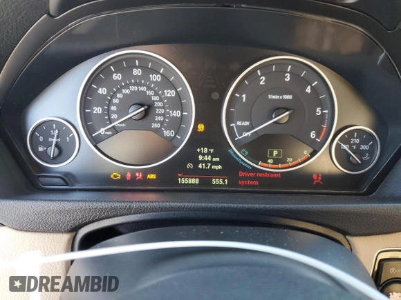 2014 BMW 3 Series 328d xDrive with VIN WBA3D5C54EKX98498, listed as a Copart auction lot 41380215 with 155,888 mi miles and Salvage Title. Bid and sale history available at carsss.com. Image 9.