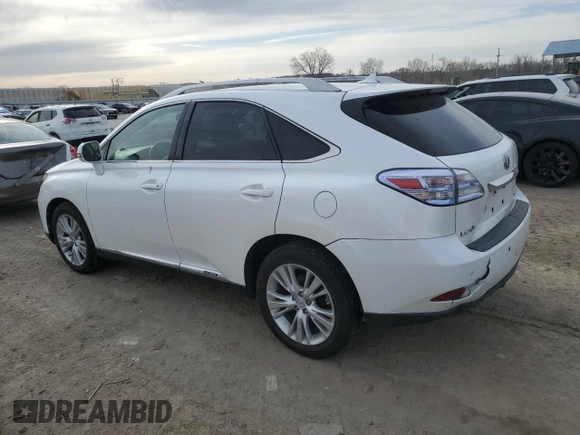 2010 Lexus RX 450h with VIN JTJBC1BA0A2016911, listed as a Copart auction lot 42614515 with 169,490 mi miles and Salvage title. Bid and sale history available at DreamBid. Image 2.
