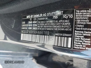 2011 Mercedes-Benz C 300 Sport with VIN WDDGF5EB5BA466188, listed as a IAAI auction lot 42514307 with 162,296 mi miles and . Bid and sale history available at DreamBid. Image 9.