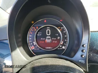 2015 FIAT 500 Turbo with VIN 3C3CFFHH3FT500548, listed as a Copart auction lot 81249704 with 128,388 mi miles and Salvage Title. Bid and sale history available at carsss.com. Image 9.