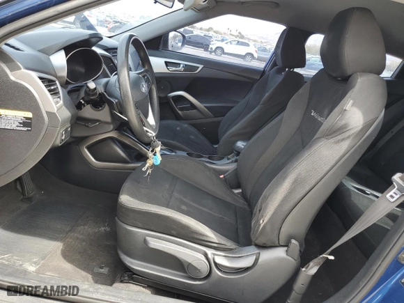 2016 Hyundai Veloster with VIN KMHTC6AD9GU265913, listed as a Copart auction lot 50021385 with 117,156 mi miles and Salvage Title. Bid and sale history available at carsss.com. Image 7.