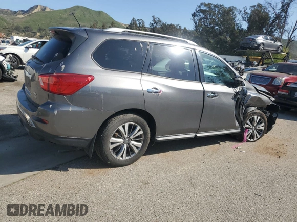 2018 Nissan Pathfinder SL with VIN 5N1DR2MM6JC666422, listed as a Copart auction lot 51626675 with 82,134 mi miles and Salvage title. Bid and sale history available at DreamBid. Image 3.