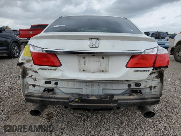 2014 Honda Accord Sport with VIN 1HGCR2F58EA191591, listed as a Copart auction lot 55064385 with 152,703 mi miles and Salvage Title. Bid and sale history available at DreamBid. Image 6.