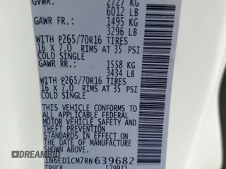 2024 Nissan Frontier S with VIN 1N6ED1CM7RN639682, listed as a Copart auction lot 45129225 with 9,151 mi miles and Salvage Title. Bid and sale history available at carsss.com. Image 12.