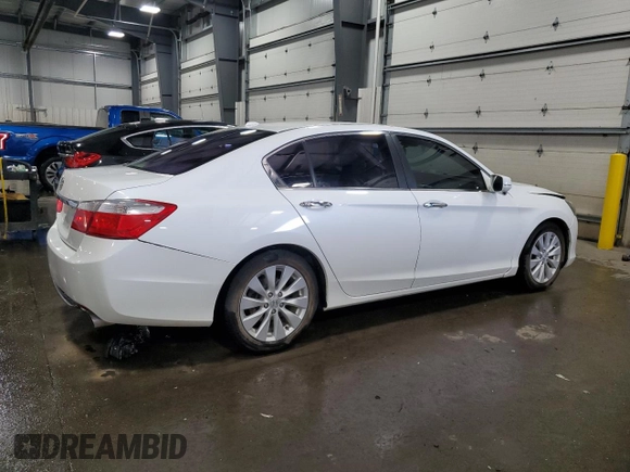2015 Honda Accord EX-L z VIN 1HGCR2F81FA131728, wystawiony jako Copart lot #57579225 z przebiegiem 168 634 mil mil oraz Szkoda całkowita • Salvage title. Historia ofert i sprzedaży dostępna na DreamBid. Obrazek 3.