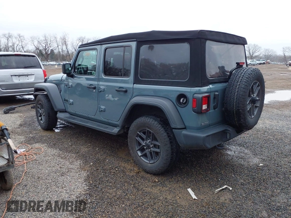 2024 Jeep Wrangler Sport S with VIN 1C4PJXDN3RW124591, listed as a IAAI auction lot 41984208 with 30,271 mi miles and . Bid and sale history available at DreamBid. Image 3.