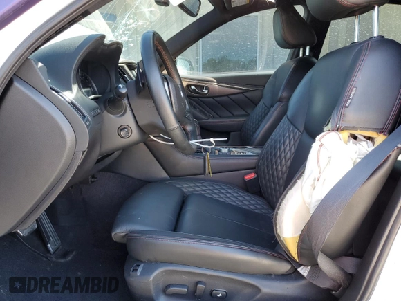 2021 Infiniti Q50 Red Sport 400 with VIN JN1FV7DR2MM880956, listed as a Copart auction lot 48795465 with 36,160 mi miles and Clean title. Bid and sale history available at DreamBid. Image 7.