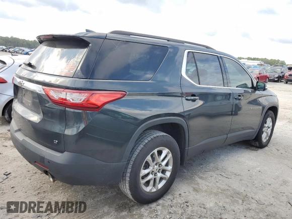2021 Chevrolet Traverse LT Cloth with VIN 1GNERGKW1MJ165522, listed as a Copart auction lot 74802984 with 80,523 mi miles and Salvage Title. Bid and sale history available at carsss.com. Image 3.